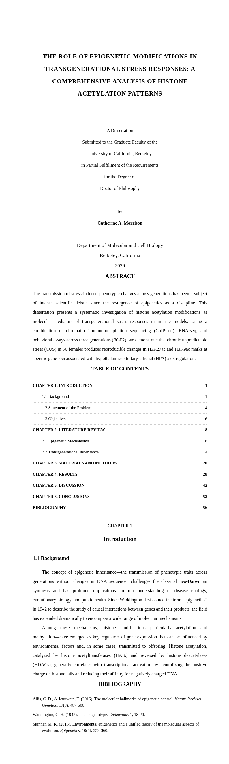 Academic formal thesis